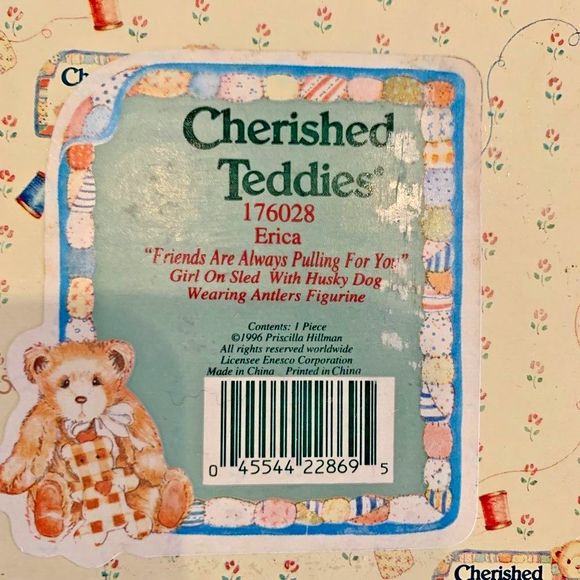 2 Enesco Cherished Teddies - Girl Bear With Doll Ornament 625434 & Erica 176028 - Picture 9 of 12